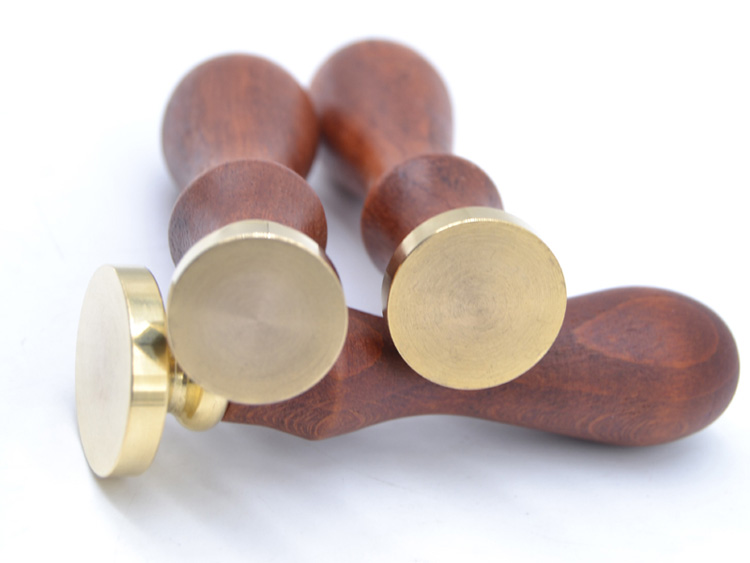 Custome Individual Wedding Rose Wood Handle Brass Wax Seal Stamp