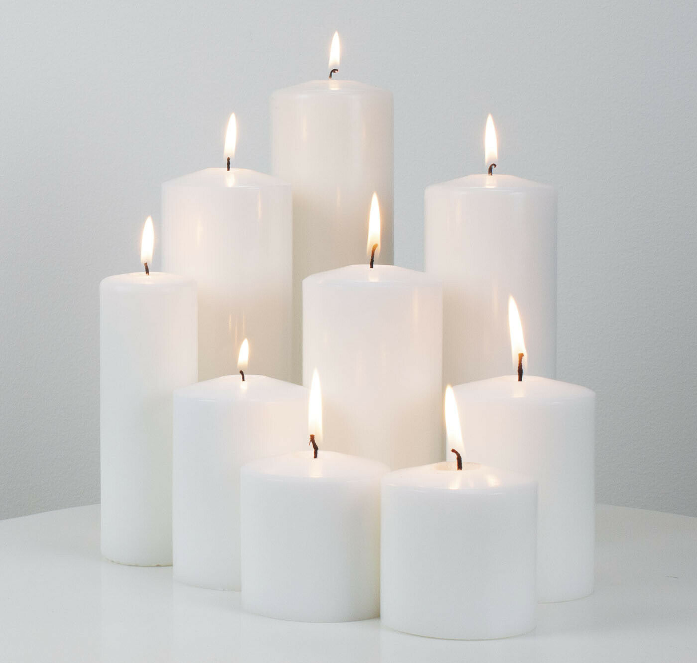 Daliy Pillar Candles Wholesale Wax Pillar Candles in Different Size Color