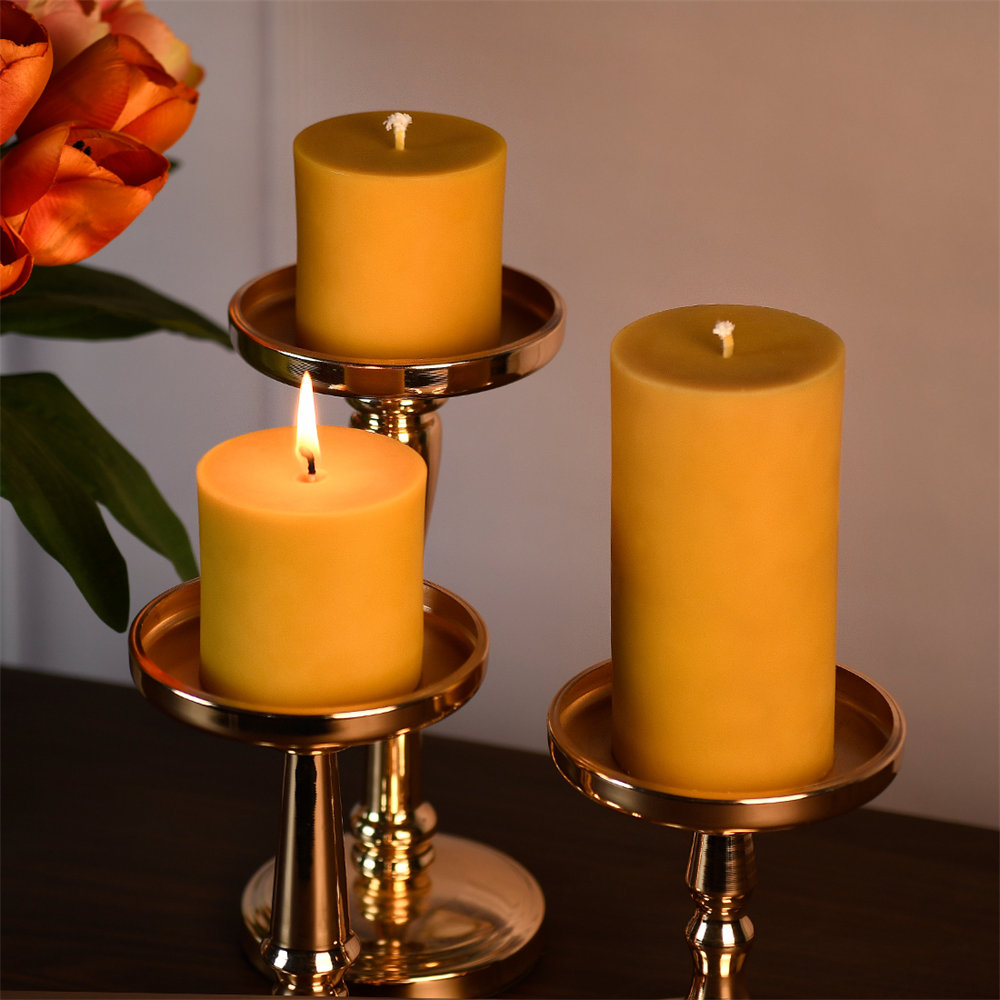 Wholesale Organic Beeswax Pillar Candles