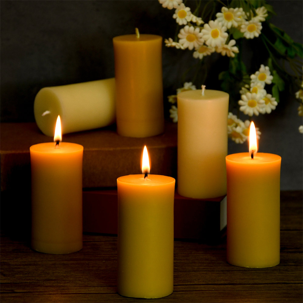 Wholesale Organic Beeswax Pillar Candles