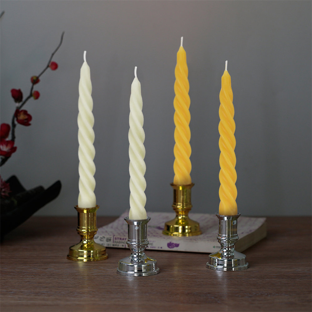 beeswax spiral candle