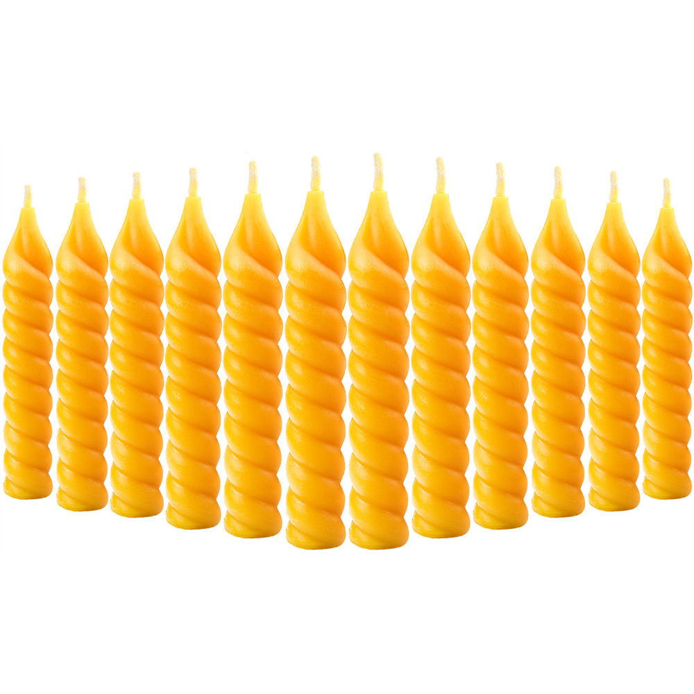 beeswax spiral candle