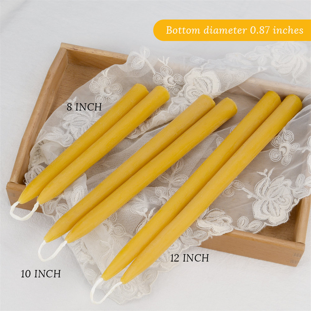 Wholesale Hand Dipped Beeswax Taper Candles