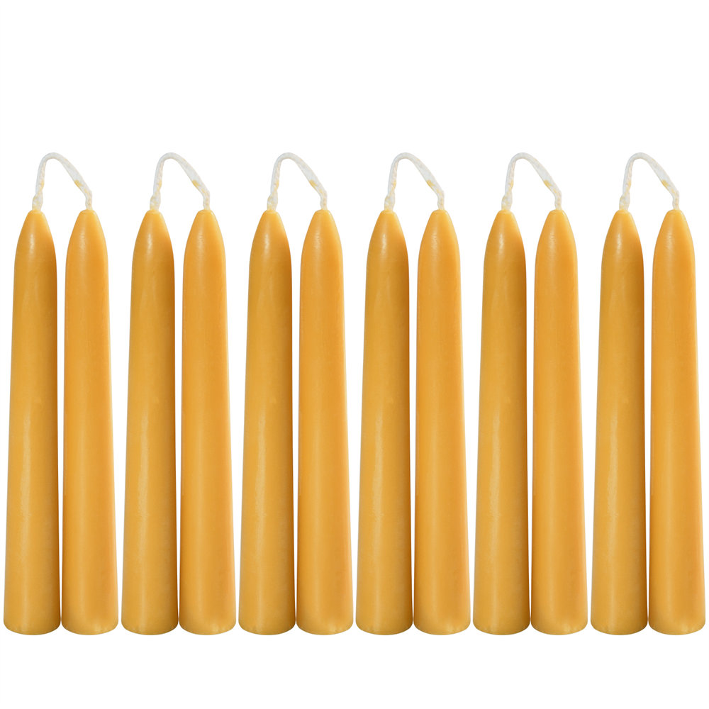 Wholesale Hand Dipped Beeswax Taper Candles