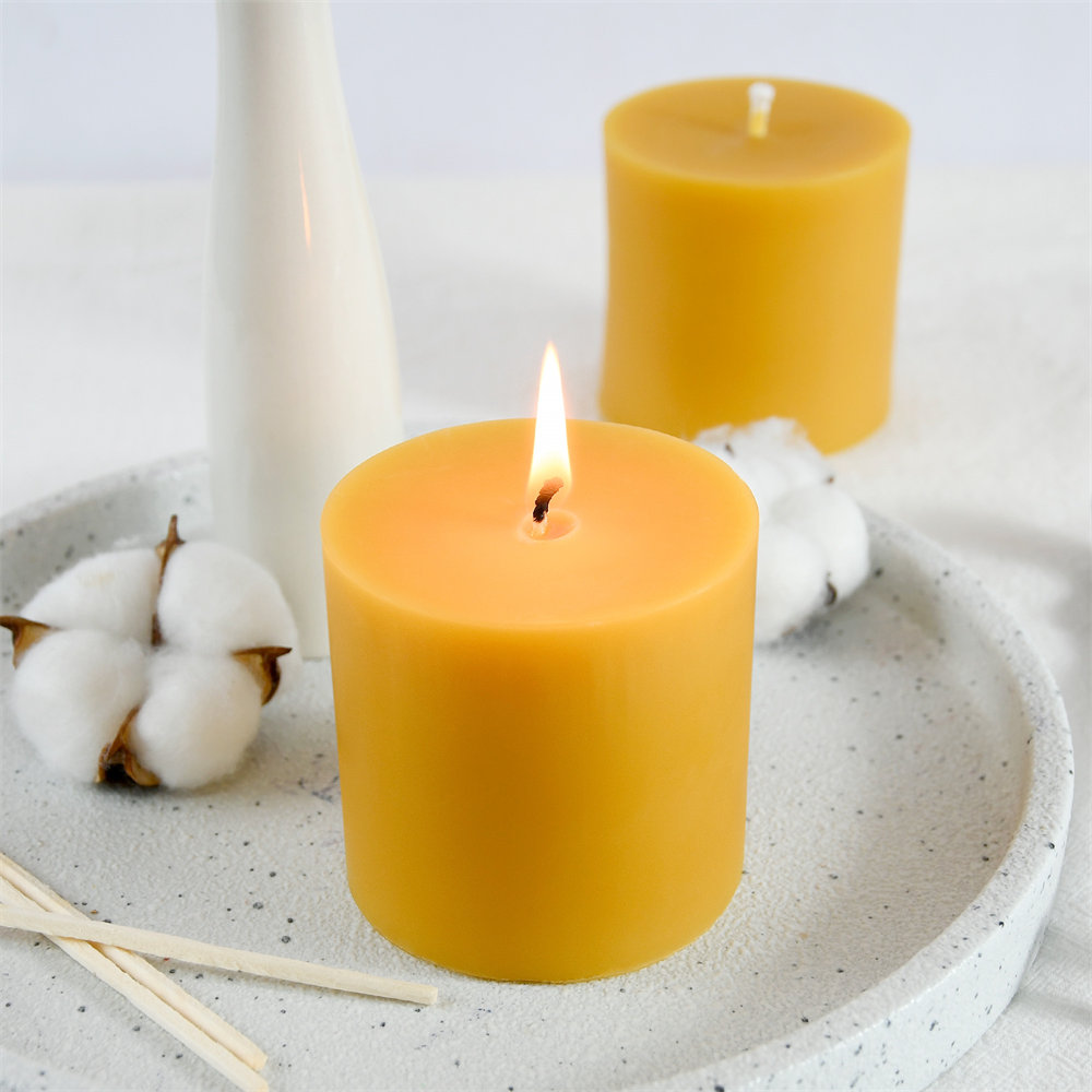 Wholesale Organic Beeswax Pillar Candles